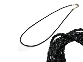 Collar cuero trenzado individual 